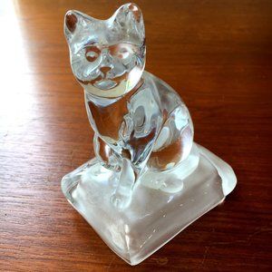 * Crystal cat – France - Crystal d'Arques Vtg